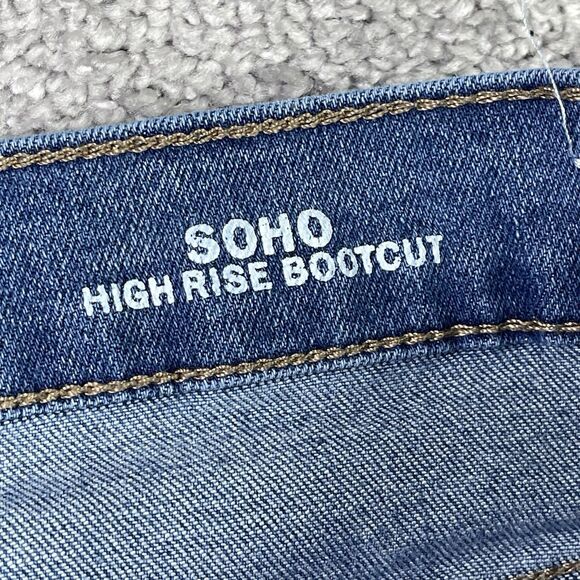 Nicole Miller SoHo Jeans Women’s 16 Blue Bootcut High Rise Medium Wash Stretch - Picture 6 of 13